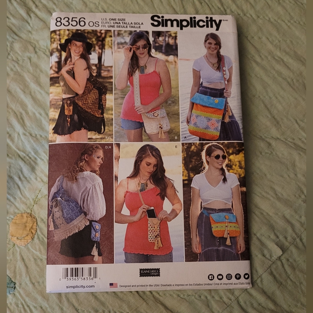 Simplicity Boho Crossbody & Shoulder Bag Patterns
